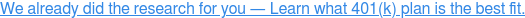 Download the 401(k) Plan Comparison Tool.